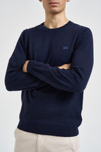 Maglia uomo girocollo blu navy K46101 07 SUN68 