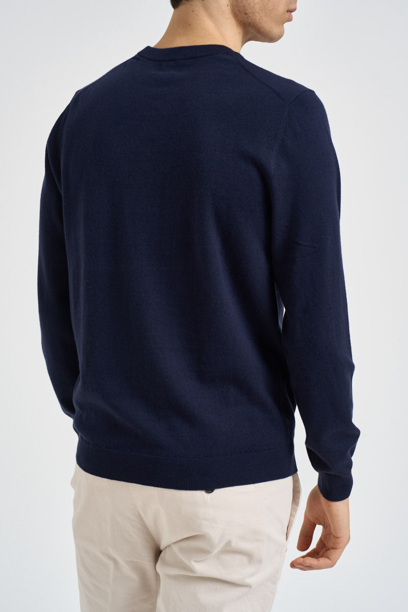 Maglia uomo girocollo blu navy K46101 07 SUN68 
