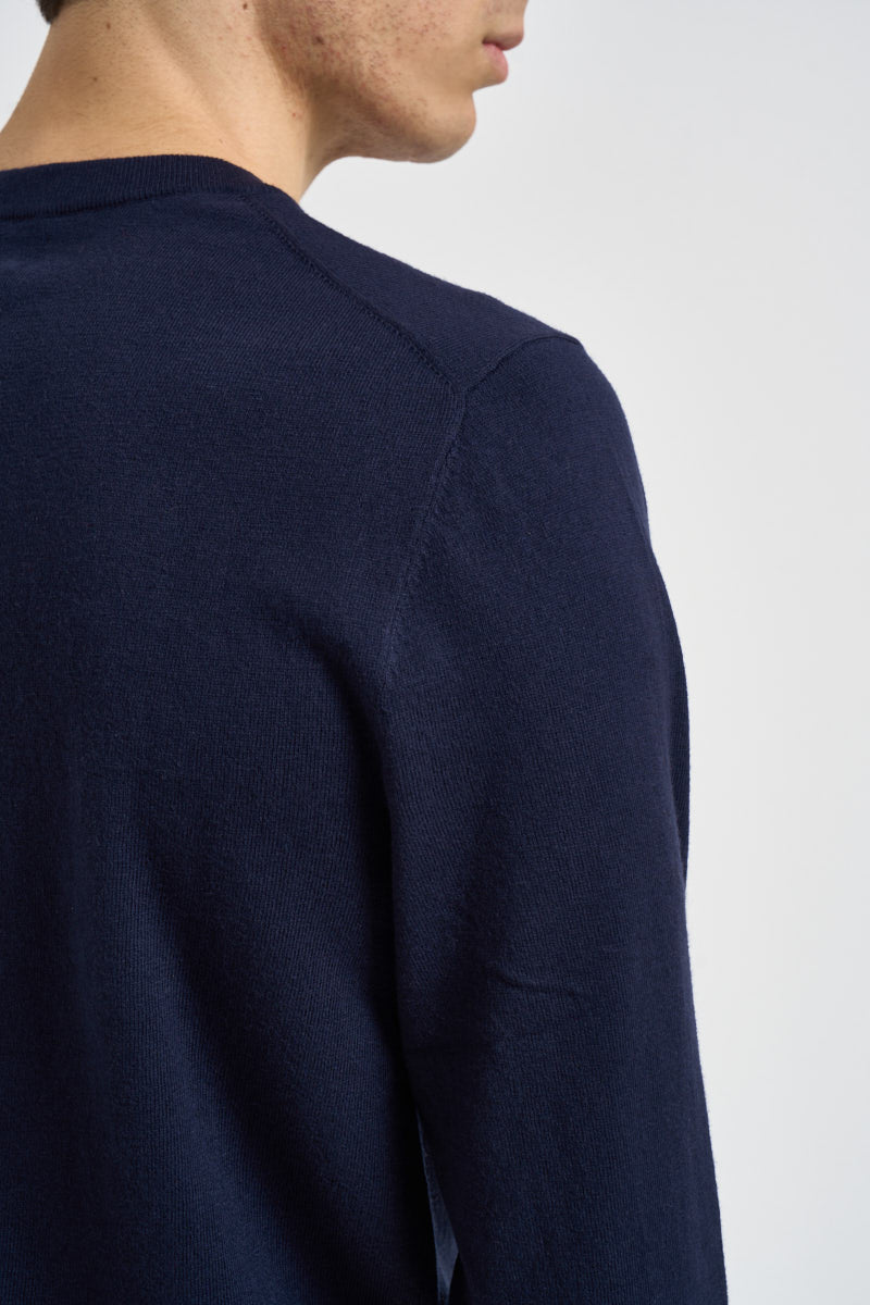Maglia uomo girocollo blu navy K46101 07 SUN68 