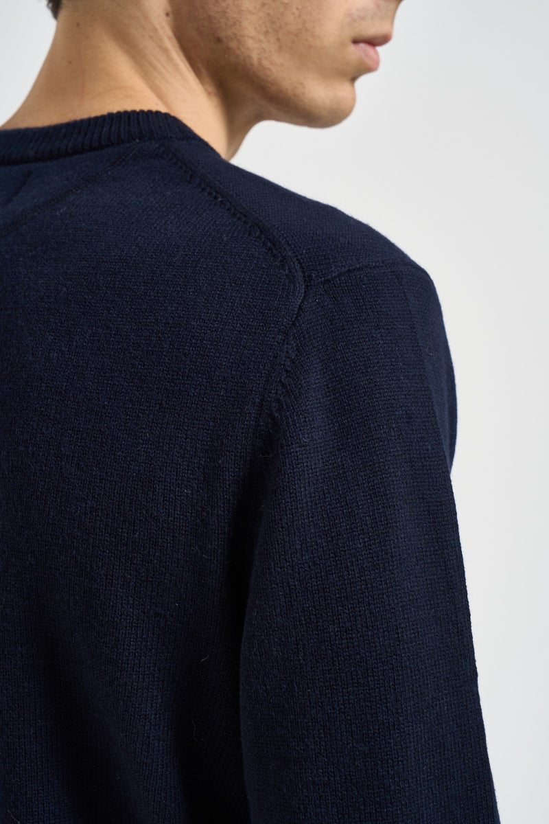 Maglia uomo girocollo blu navy K46112 07 SUN68 