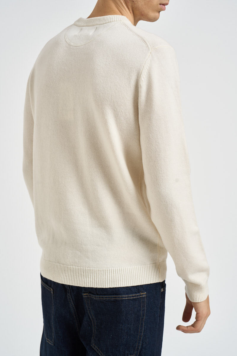 Maglia uomo girocollo panna K46112 31 SUN68 