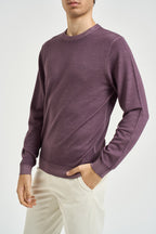 Maglia uomo girocollo in lana vinaccia K46129 60 SUN68 