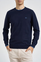 Maglia uomo girocollo blu navy K46159 07 SUN68 