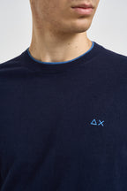 Maglia uomo girocollo blu navy K46159 07 SUN68 