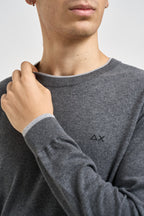 Maglia uomo girocollo grigio antracite K46159 47 SUN68 