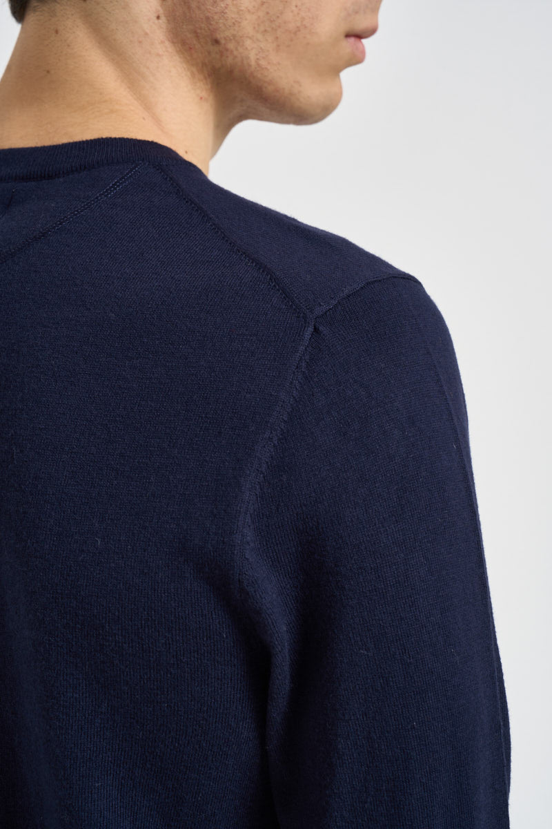 Maglia uomo girocollo blu navy K46160 07 SUN68 