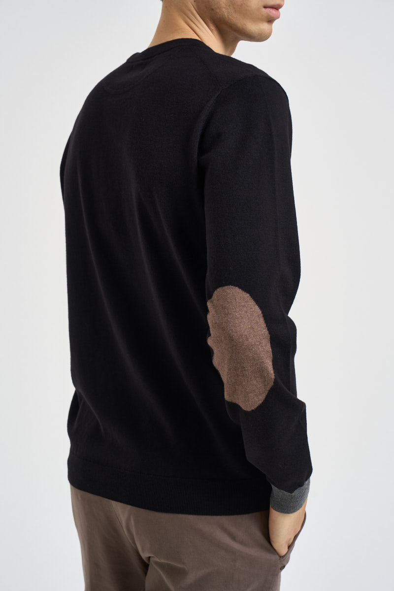 Maglia uomo girocollo nera K46160 11 SUN68 
