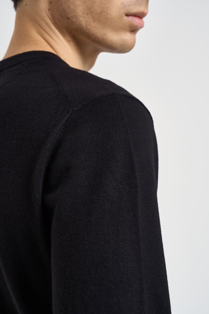 Maglia uomo girocollo nera K46160 11 SUN68 