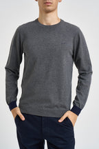 Maglia uomo girocollo grigio antracite K46160 47 SUN68 
