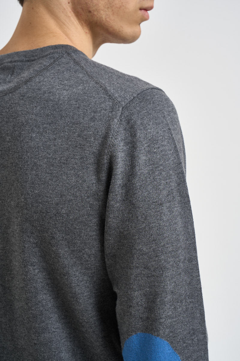 Maglia uomo girocollo grigio antracite K46160 47 SUN68 