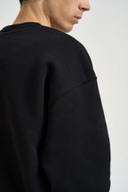 Felpa uomo a girocollo nera BLAKE NERO SUPERCULTURE* 