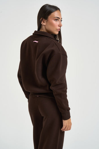 Felpa donna con collo alto moro - 4