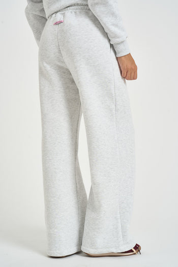 Pantalone donna a palazzo Demiz grigio chiaro - 4