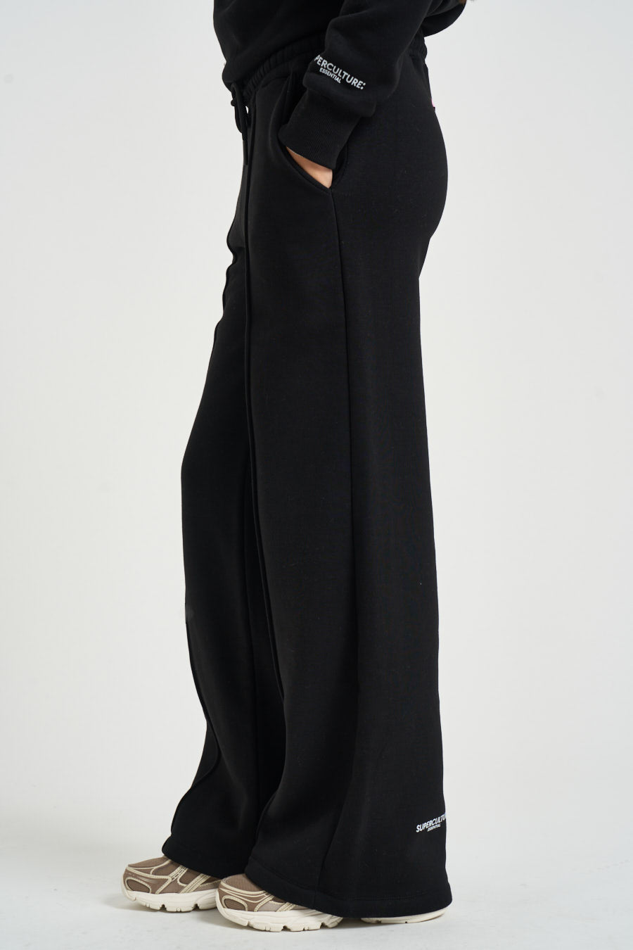 Pantalone donna a palazzo Demiz nero DEMIZ NERO SUPERCULTURE* 