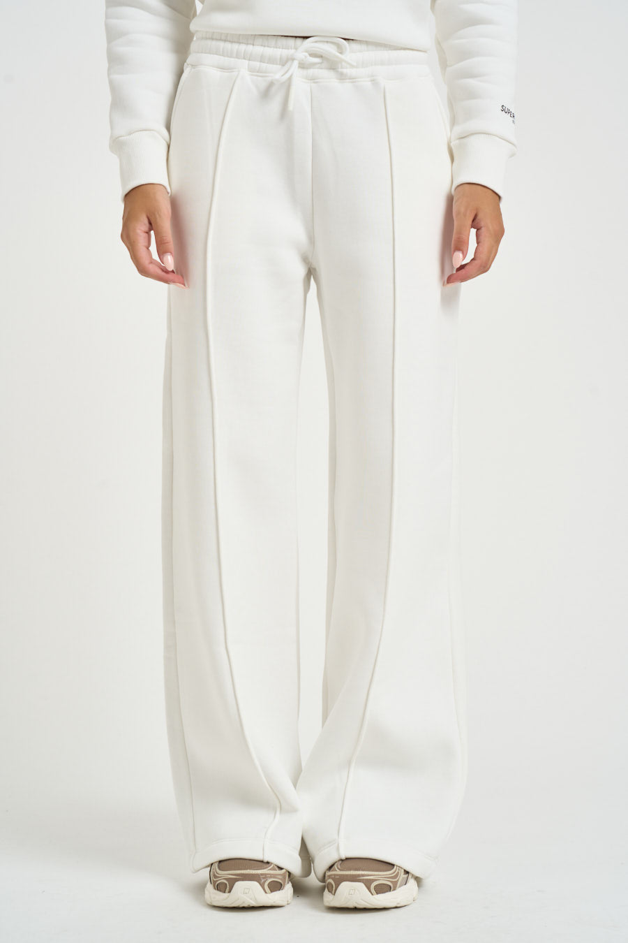 Pantalone donna a palazzo Demiz bianco DEMIZ OFF WHITE SUPERCULTURE* 