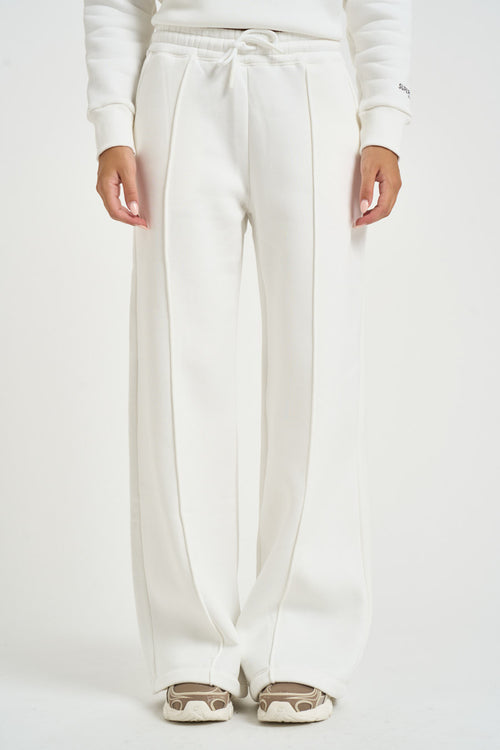Pantalone donna a palazzo Demiz bianco - 1