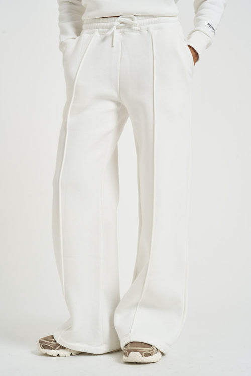 Pantalone donna a palazzo Demiz bianco - 2