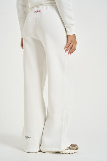 Pantalone donna a palazzo Demiz bianco - 4