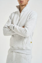 Felpa uomo mezza zip grigio mèlange FOLK GRIGIO NK SUPERCULTURE* 