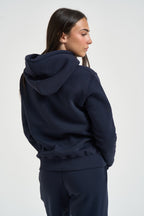 Felpa donna con cappuccio blu navy GRETA Z BLU SUPERCULTURE* 