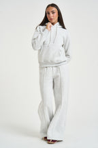 Felpa donna con cappuccio grigio chiaro GRETA Z GRIGIO NK SUPERCULTURE* 
