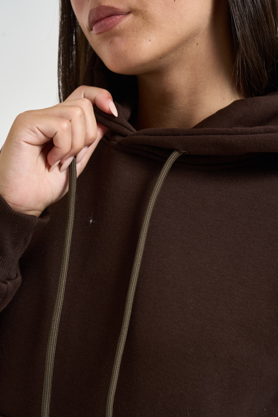 Felpa donna con cappuccio moro GRETA Z MORO SUPERCULTURE* 