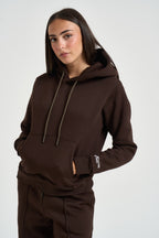 Felpa donna con cappuccio moro GRETA Z MORO SUPERCULTURE* 