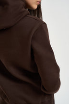 Felpa donna con cappuccio moro GRETA Z MORO SUPERCULTURE* 