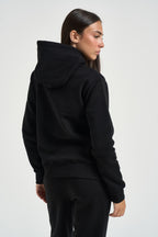 Felpa donna con cappuccio nera GRETA Z NERO SUPERCULTURE* 