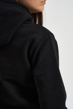 Felpa donna con cappuccio nera GRETA Z NERO SUPERCULTURE* 