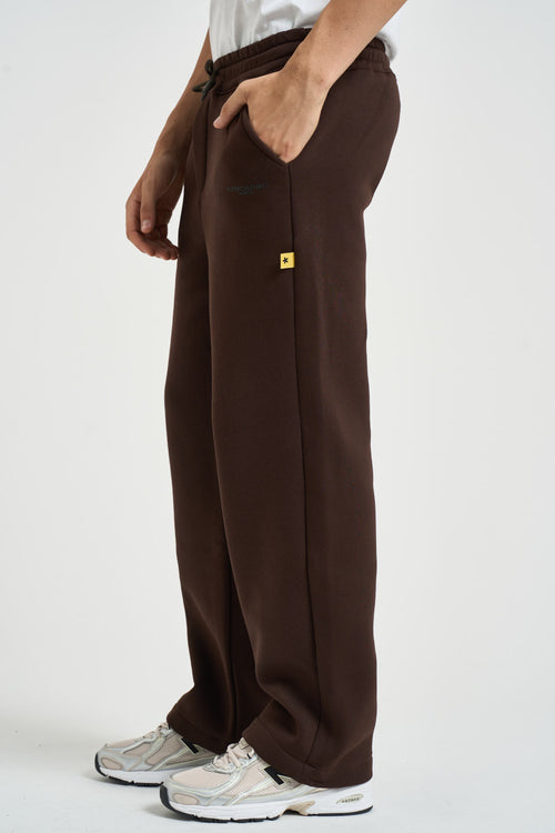 Pantalone uomo tuta loose fit marrone - 2