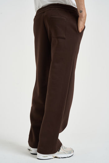 Pantalone uomo tuta loose fit marrone - 4