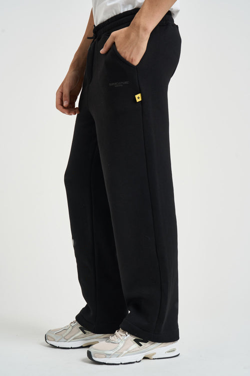 Pantalone uomo tuta loose fit nero - 2