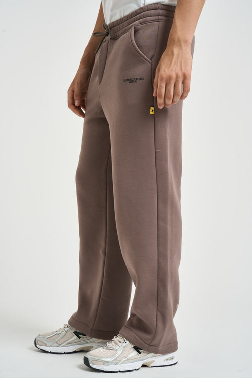 Pantalone uomo tuta loose fit taupe - 2
