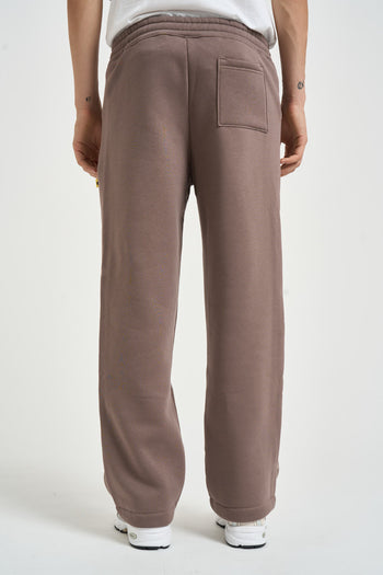 Pantalone uomo tuta loose fit taupe - 3
