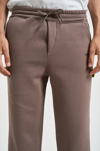 Pantalone uomo tuta loose fit taupe - 5