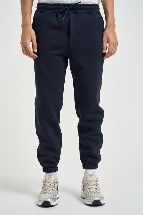Pantalone uomo tuta jogger blu - 1
