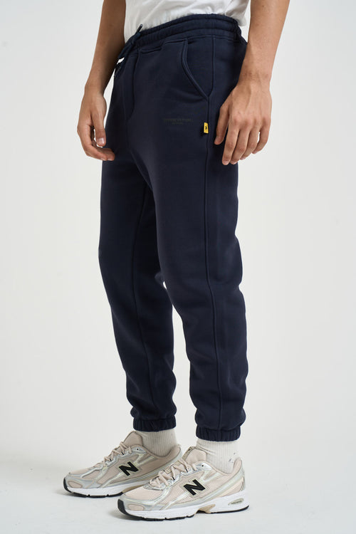 Pantalone uomo tuta jogger blu - 2