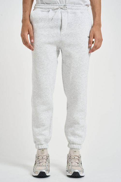 Pantalone uomo tuta jogger grigio mèlange - 1