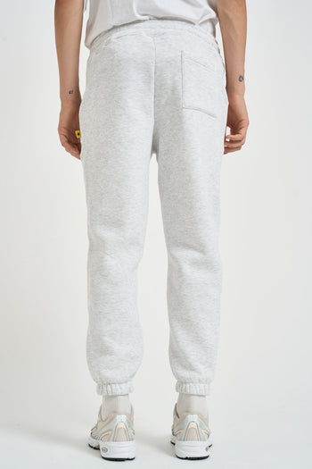 Pantalone uomo tuta jogger grigio mèlange - 3