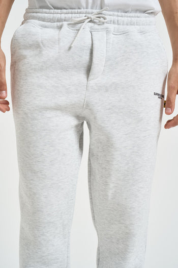 Pantalone uomo tuta jogger grigio mèlange - 5