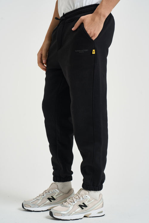 Pantalone uomo tuta jogger nero - 2