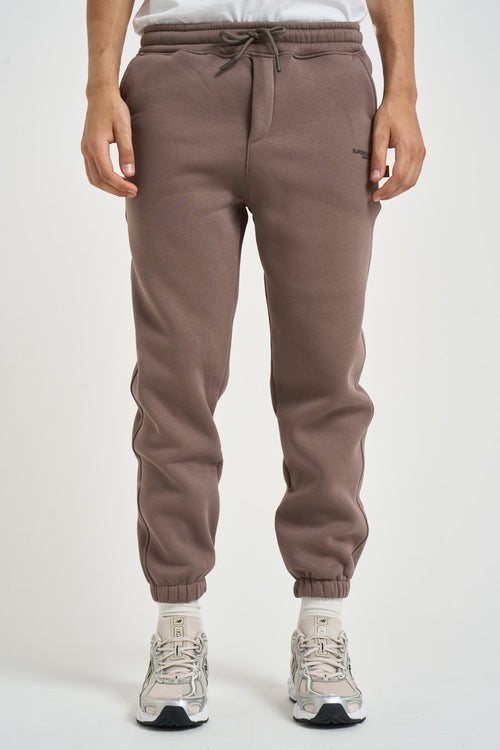 Pantalone uomo tuta jogger taupe - 1
