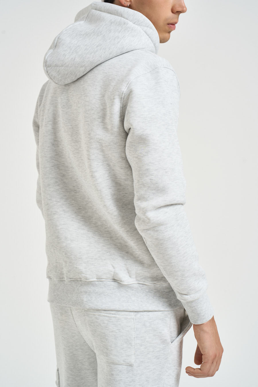 Felpa uomo con cappuccio grigio mèlange JOYZ GRIGIO NK SUPERCULTURE* 