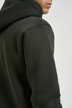 Felpa uomo con cappuccio verde JOYZ MILITARE SUPERCULTURE* 