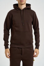 Felpa uomo con cappuccio marrone JOYZ MORO SUPERCULTURE* 