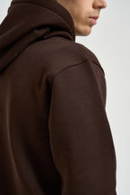 Felpa uomo con cappuccio marrone JOYZ MORO SUPERCULTURE* 