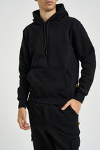 Felpa uomo con cappuccio nera JOYZ NERO SUPERCULTURE* 