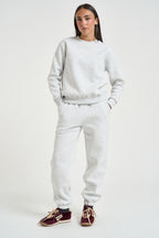 Felpa donna girocollo grigio chiaro NINAZ GRIGIO NK SUPERCULTURE* 