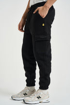 Pantalone uomo tuta jogger con tasche nero POSERZ NERO SUPERCULTURE* 